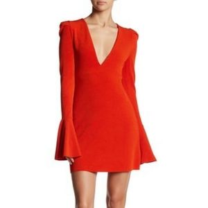 NWT FREE PEOPLE BELL SLEEVE SOLID DRESS